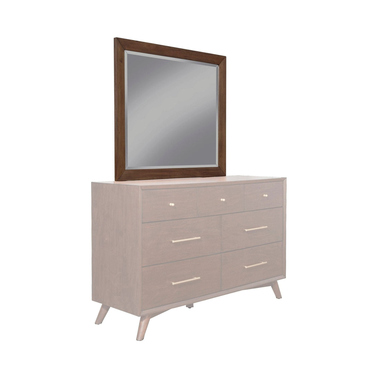 Flynn Mirror, Walnut-Dresser Mirror-Parc Decor