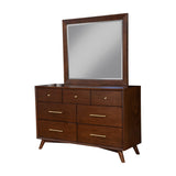 Flynn Mirror, Walnut-Dresser Mirror-Parc Decor