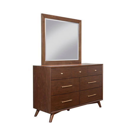 Flynn Mirror, Walnut-Dresser Mirror-Parc Decor