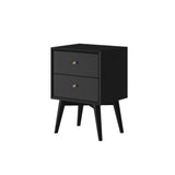Flynn Nightstand, Black-Nightstands-Parc Decor