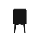 Flynn Nightstand, Black-Nightstands-Parc Decor