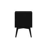 Flynn Nightstand, Black-Nightstands-Parc Decor