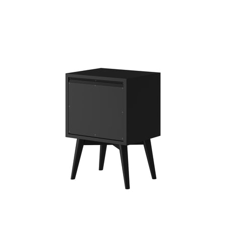 Flynn Nightstand, Black-Nightstands-Parc Decor