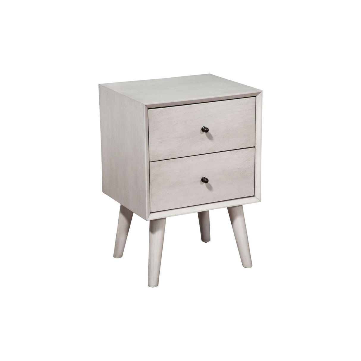 Flynn Nightstand, Gray-Nightstands-Parc Decor