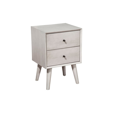 Flynn Nightstand, Gray-Nightstands-Parc Decor