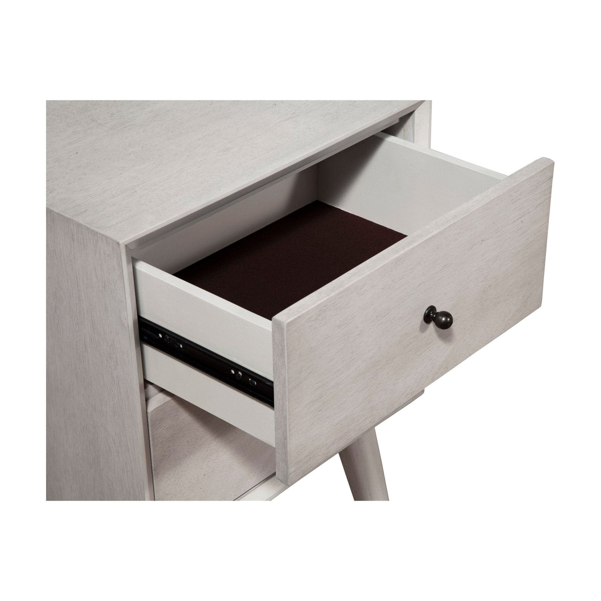Flynn Nightstand, Gray-Nightstands-Parc Decor