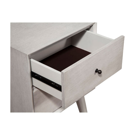 Flynn Nightstand, Gray-Nightstands-Parc Decor