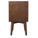 Flynn Nightstand, Walnut-Nightstands-Parc Decor