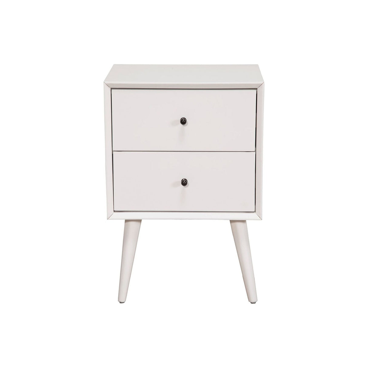 Flynn Nightstand, White-Nightstands-Parc Decor