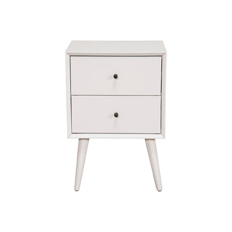 Flynn Nightstand, White-Nightstands-Parc Decor