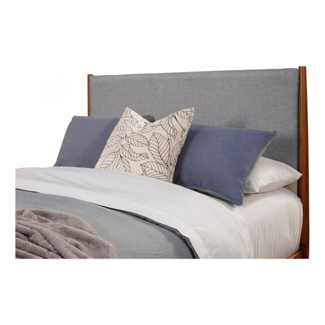 Flynn Panel Bed, Chestnut/Grey-Beds-Parc Decor