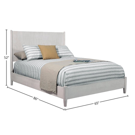 Flynn Panel Bed, Gray-Beds-Parc Decor
