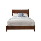Flynn Panel Bed, Walnut-Beds-Parc Decor