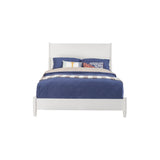 Flynn Panel Bed, White-Beds-Parc Decor