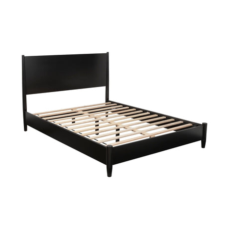 Flynn Platform Bed, Black-Beds-Parc Decor
