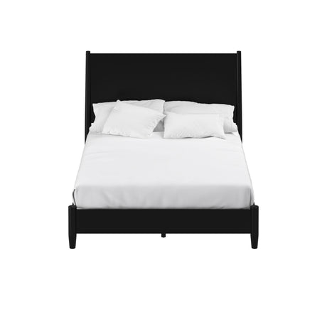 Flynn Platform Bed, Black-Beds-Parc Decor