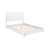 Flynn Platform Bed, White-Beds-Parc Decor