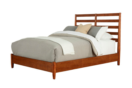 Flynn Retro Bed, Chestnut-Beds-Parc Decor