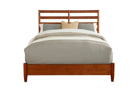 Flynn Retro Bed, Chestnut-Beds-Parc Decor