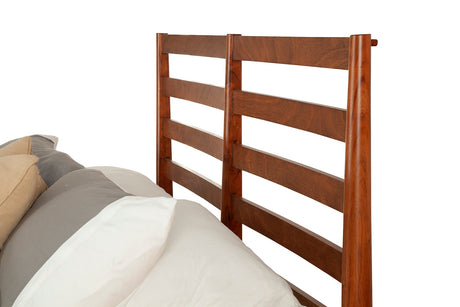Flynn Retro Bed, Chestnut-Beds-Parc Decor
