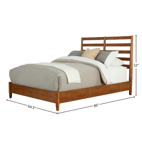 Flynn Retro Bed, Chestnut-Beds-Parc Decor
