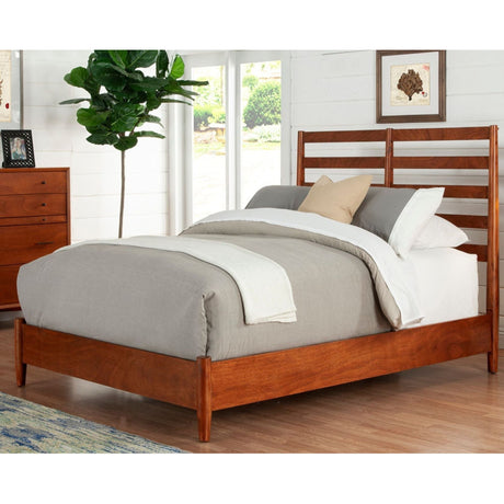 Flynn Retro Bed, Chestnut-Beds-Parc Decor