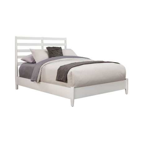 Flynn Retro Bed, White-Beds-Parc Decor