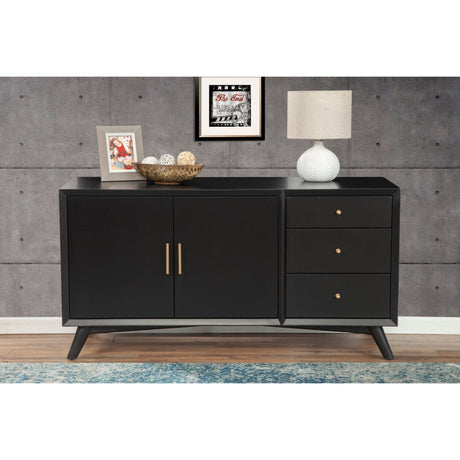 Flynn Sideboard, Black-Servers & Sideboards-Parc Decor