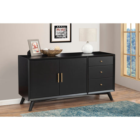 Flynn Sideboard, Black-Servers & Sideboards-Parc Decor