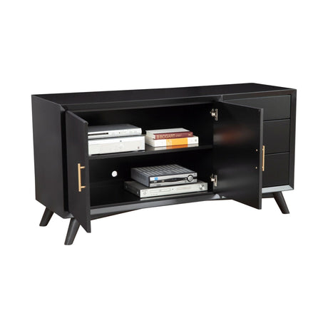 Flynn Sideboard, Black-Servers & Sideboards-Parc Decor