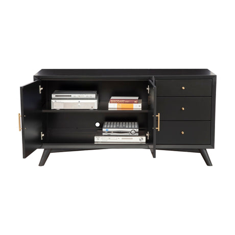 Flynn Sideboard, Black-Servers & Sideboards-Parc Decor