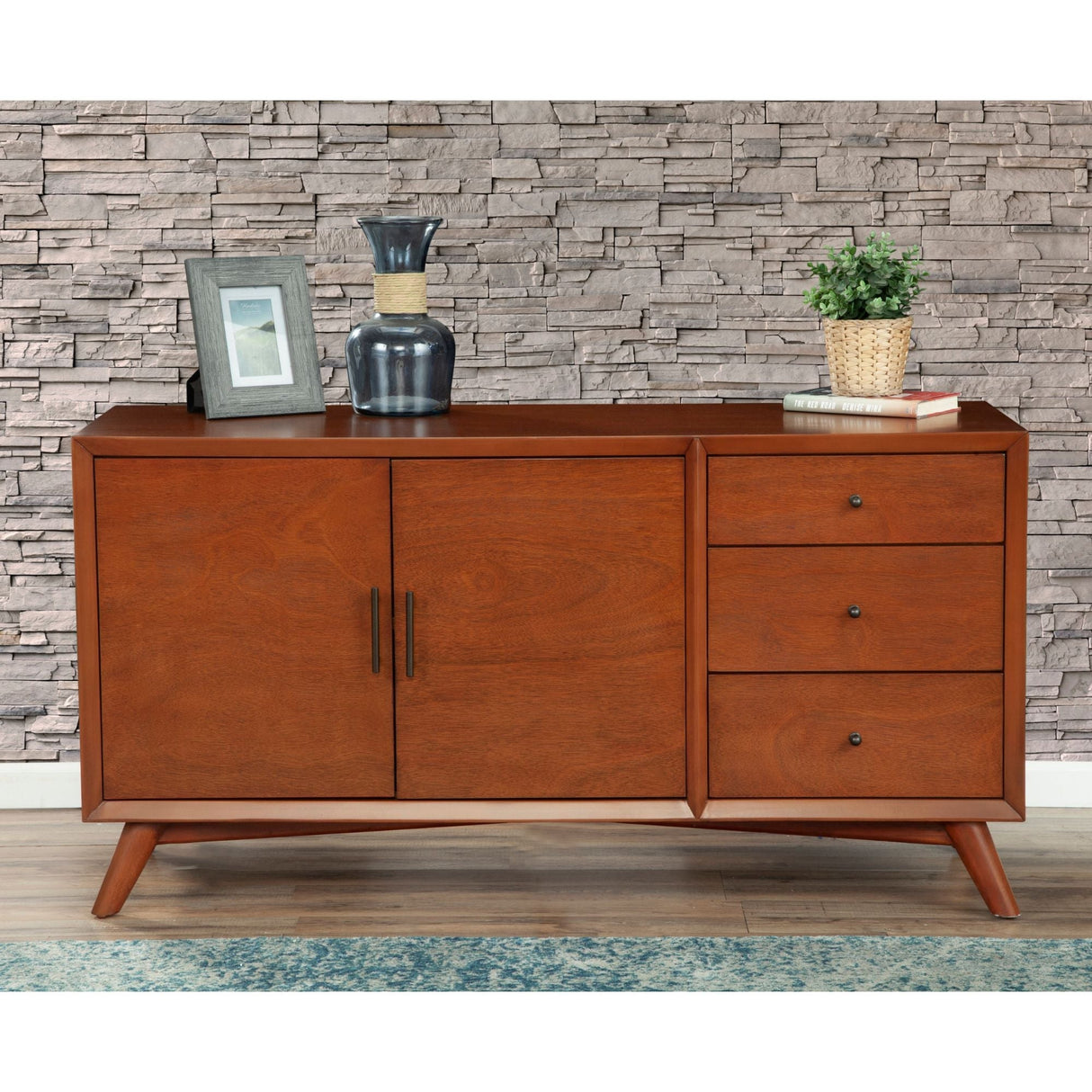 Flynn Sideboard, Chestnut-Servers & Sideboards-Parc Decor