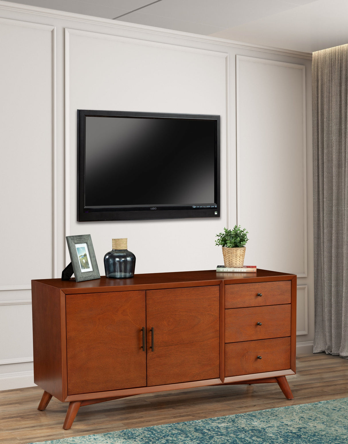 Flynn Sideboard, Chestnut-Servers & Sideboards-Parc Decor