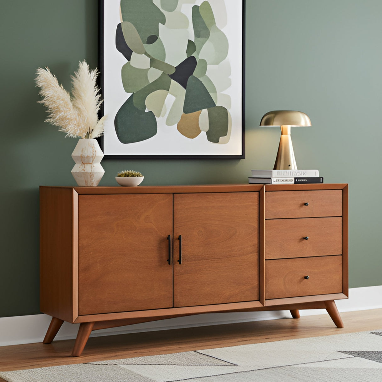 Flynn Sideboard, Chestnut-Servers & Sideboards-Parc Decor