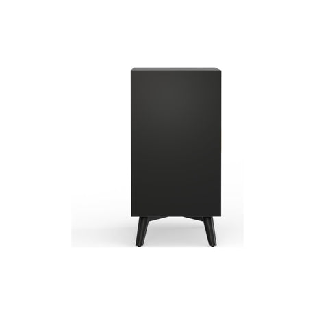 Flynn Small Bar Cabinet, Black-Bar Cabinet-Parc Decor