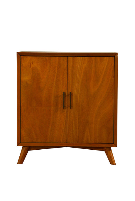 Flynn Small Bar Cabinet, Chestnut-Bar Cabinet-Parc Decor
