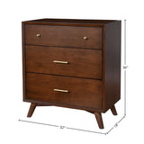 Flynn Small Chest, Walnut-Accent Chests-Parc Decor