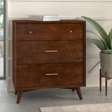 Flynn Small Chest, Walnut-Accent Chests-Parc Decor