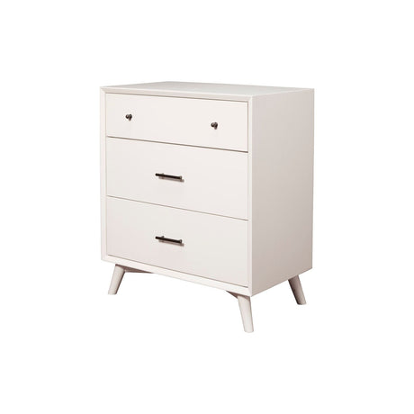 Flynn Small Chest, White-Accent Chests-Parc Decor