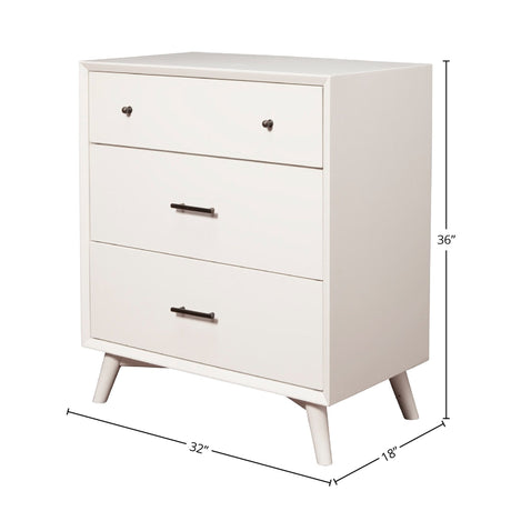 Flynn Small Chest, White-Accent Chests-Parc Decor