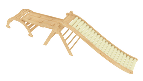 Foam Roller Slide Add-On | Quiet Sensory Slide for Avenlur Climbers & Swedish Ladders (Climber Not Included)