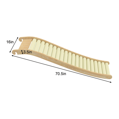 Foam Roller Slide Add-On | Quiet Sensory Slide for Avenlur Climbers & Swedish Ladders (Climber Not Included)