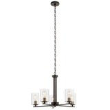 Fontella 24"W 5-Light Chandelier by Kichler Olde Bronze Finish