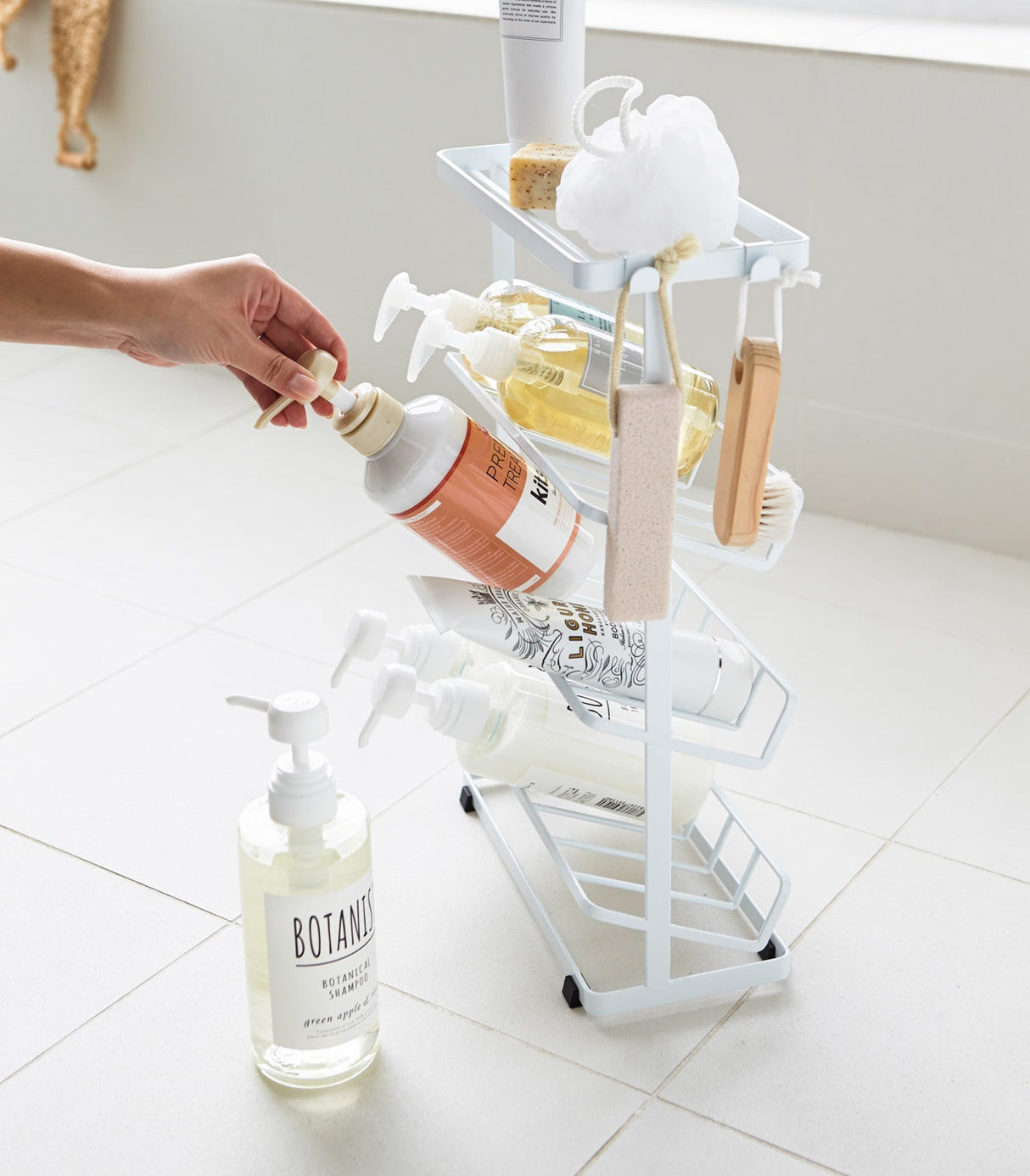 Four-Tier Shower Caddy (17" H) - Steel