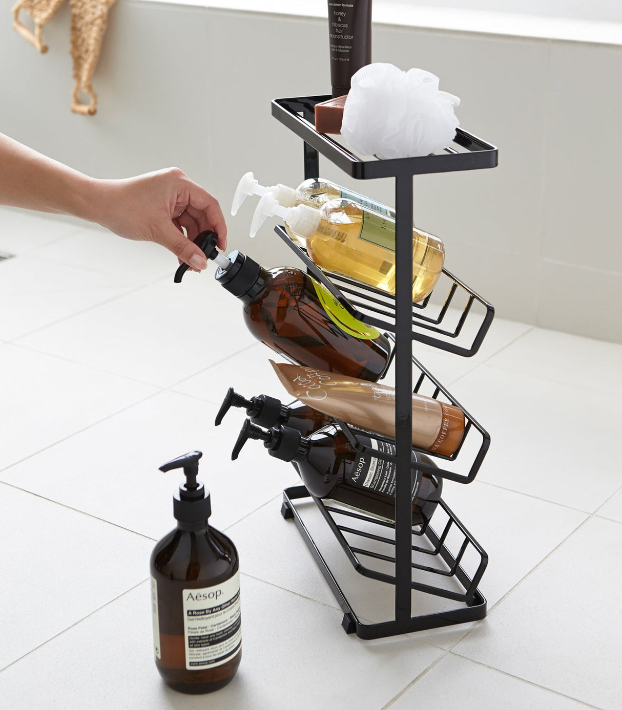 Four-Tier Shower Caddy (17" H) - Steel