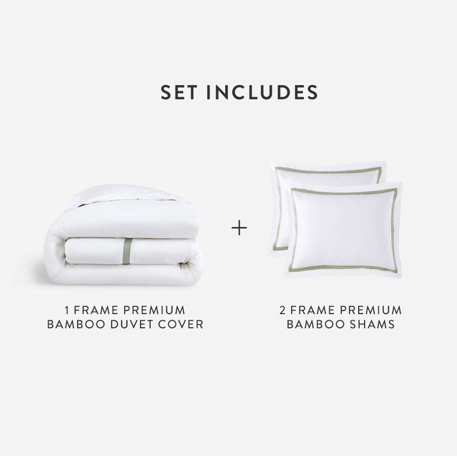 Frame Premium Bamboo Duvet Bundle | Last Chance-Bundle-Parc Decor
