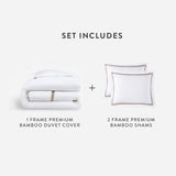 Frame Premium Bamboo Duvet Bundle | Last Chance-Bundle-Parc Decor