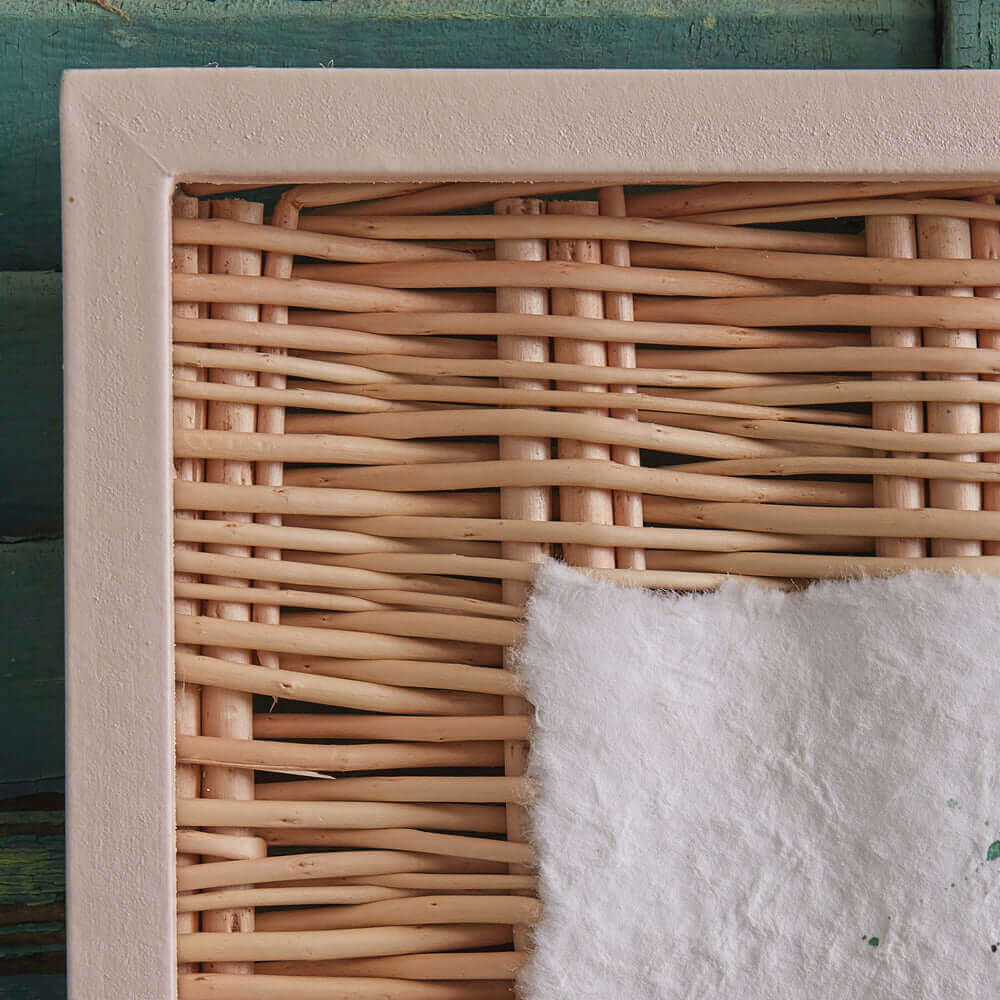 Framed Carrot Art on Wicker Wall Décor-Wall Decor-Parc Decor