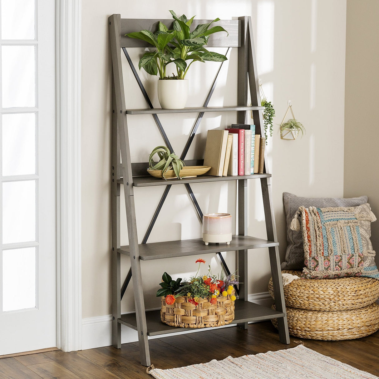 Frankie Solid Wood Bookshelf-Home Office-Parc Decor