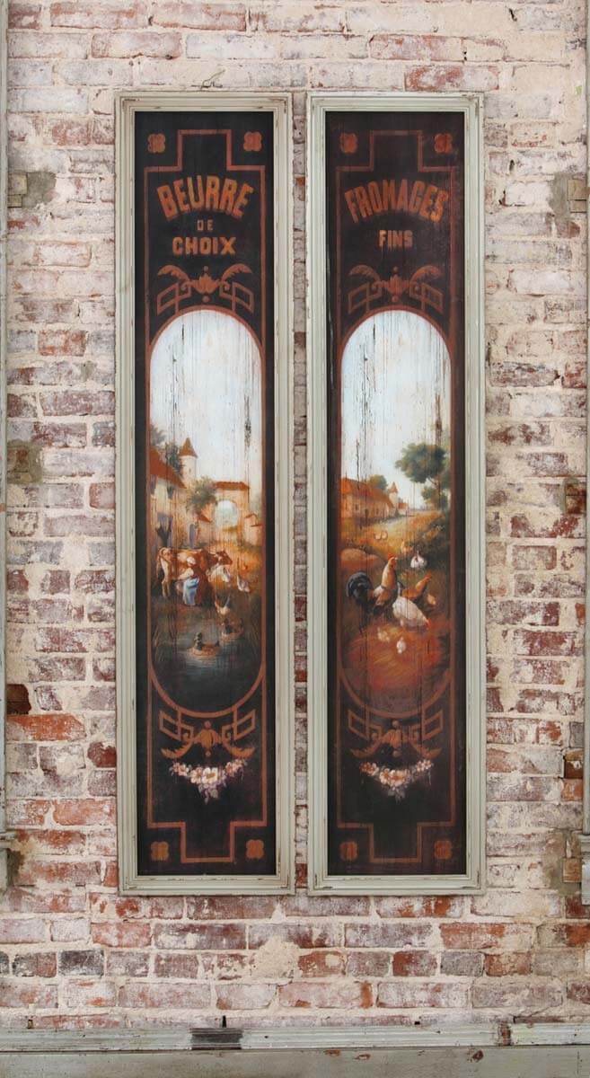 French Country Kitchen Wall Art – Vintage Butter and Cheese Signs-Wall Decor-Parc Decor